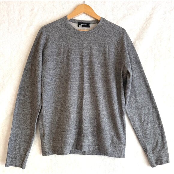 mens size L Dsquared2 Mens Gray Crew neck‎ Sweatshirt Cotton - Picture 1 of 13